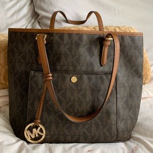 Michael Kors brown tote purse